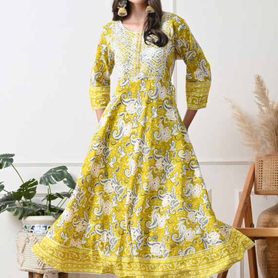 Yellow Rayon Straight Suit Set For Women